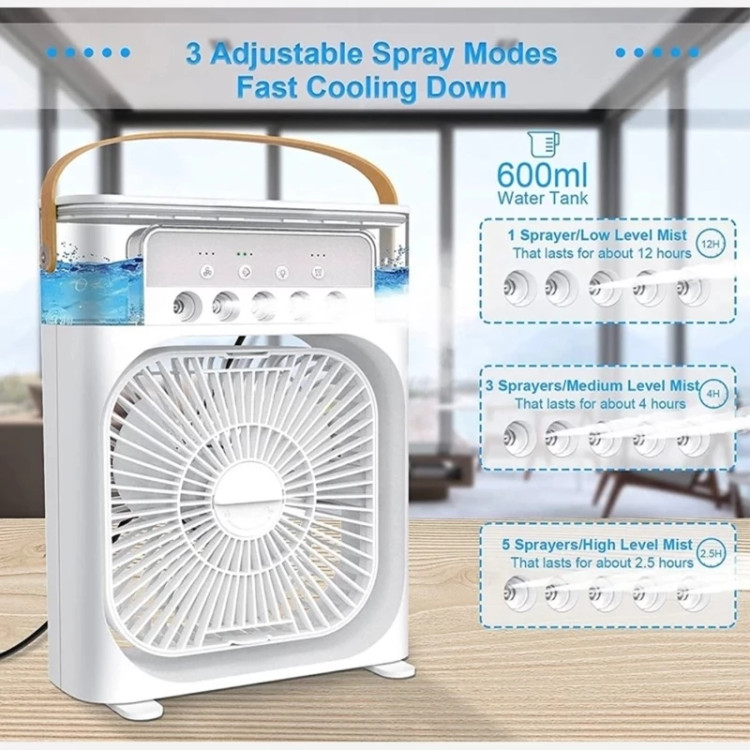 پنکه رومیزی 5 کاناله مدل air cooler fan